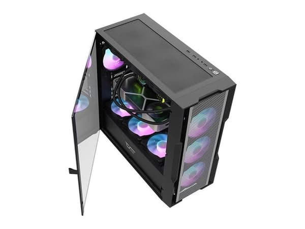 Darkflash DK431 mesh kabinett - svart