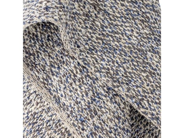 CREATIVE COLLECTION Ocean Plaid - blå - polyester