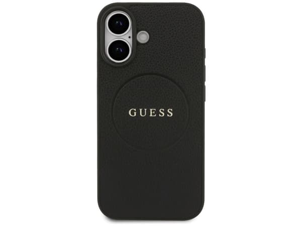 Guess Grained Ring MagSafe-etui til iPhone 17 - sort