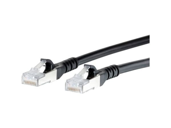 BTR NETCOM Cat6A, 7m, 7 m, Cat6a, RJ-45, RJ-45, Sort