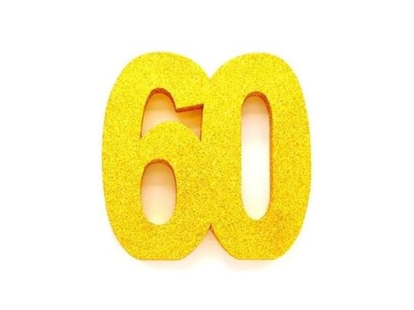 Guld borddekoration 60