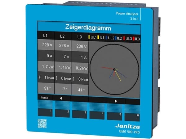 Janitza spänningskvalitetsanalysator UMG 509-PRO (5226001)