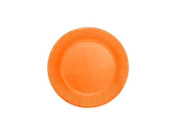 Orange pappers­tallrikar 23 cm, 16 st