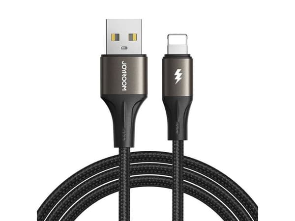 USB til Lightning-kabel Joyroom SA25-AL3 / 3A / 1,2 m (svart)