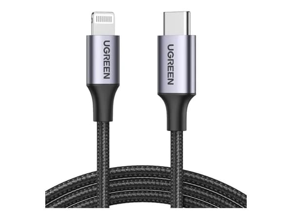 Ugreen - Lightning-kabel - Lightning hann til USB-C hann - 1 m - MFI-sertifisert