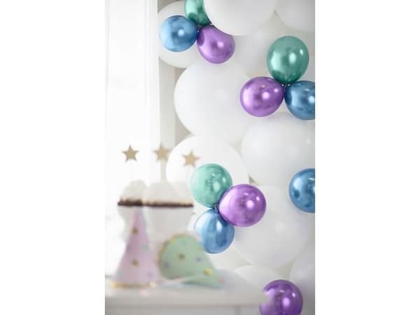 Blå glossy ballong, 50 st