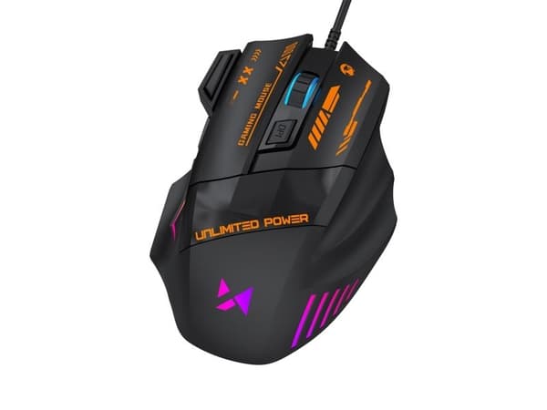 Wozinsky WMGK-1179W Wired Optical Gaming Mouse 7200 DPI with Backlight - Black
