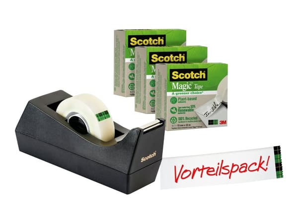 Borddispenser 3M Scotch C38 + 3 ruller tape