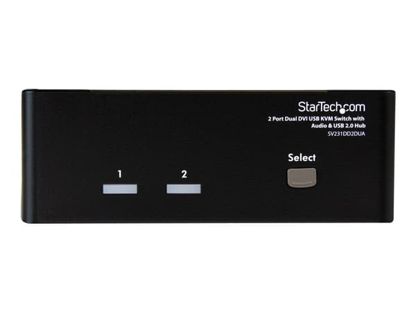 StarTech.com SV231DD2DUA, 2048 x 1536 pikseliä, Musta