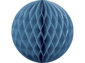 Festfärger marinblå pappersväv boll, 10 cm