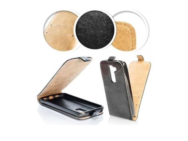 iPhone X / XS-deksel - flip med magnet - sort