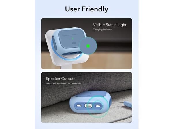 ESR Orbit Halolock MagSafe-etui til AirPods Pro - blå