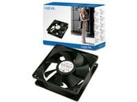 LogiLink PC case cooler, Vifte, Sort