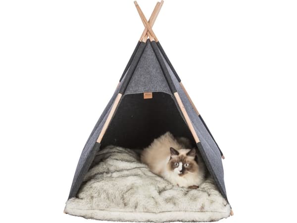 Trixie Tipi cave, felt, 70 × 70 × 70 cm, anthracite