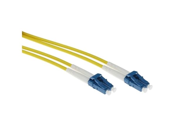 3 meter singlemode 9/125 OS2 duplex armeret fiberpatchkabel med LC-kontakter