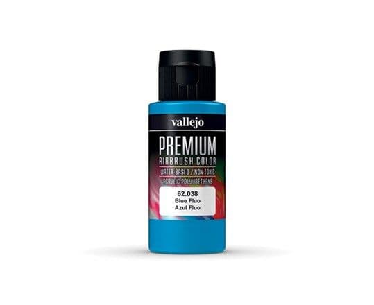 Premium farge blå fluorescerende 60 ml