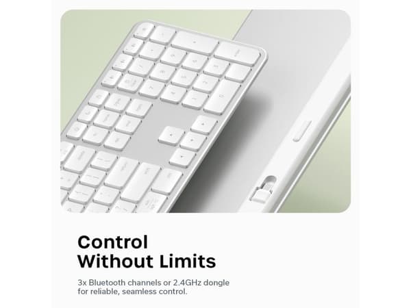 Satechi EX3 Slim Wireless Keyboard Nordic Layout - Silver