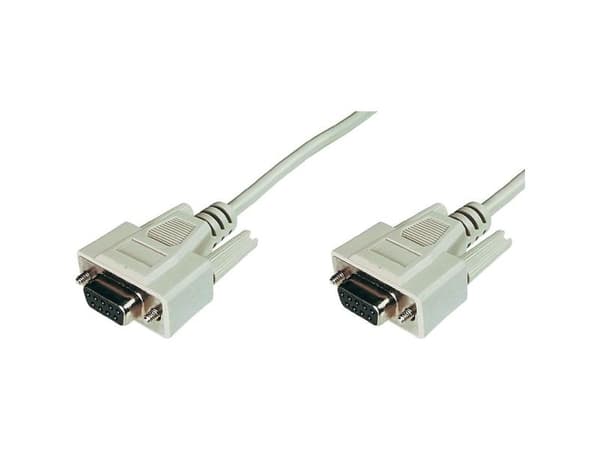 ASSMANN - Seriell kabel - DB-9 (hunn) til DB-9 (hunn) - 2 m - formstøpt - beige