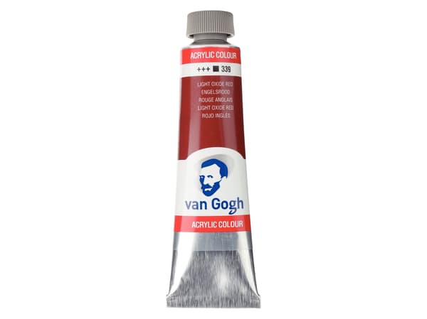 Van Gogh akrylfärg tub Light Oxide Red 339