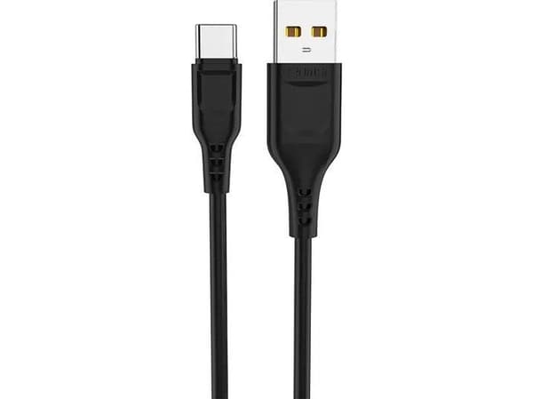 Denmen USB-A - USB-C 2 m USB-kaapeli Musta (D23T)