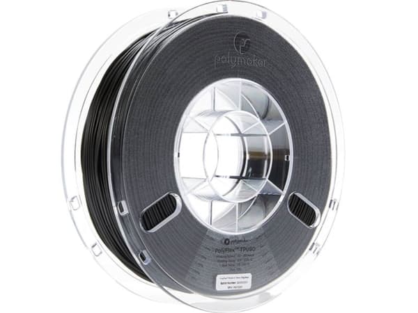 Polymaker PD02001 TPU90 flexfilament 1,75 mm 750 g svart PolyFlex (1 st)