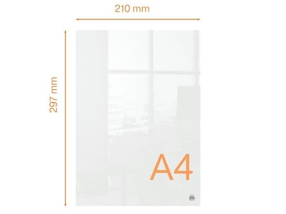 Nobo transparent akryl mini whiteboardtavle A4, Akryl