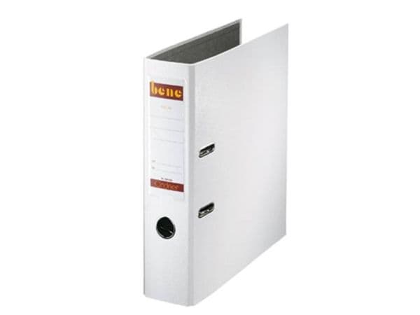 Bene mappe 291400 A4 80mm hvit ( 291400WS )