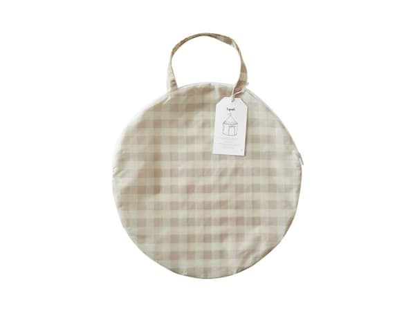 3 prouts Legetelt, Gingham beige