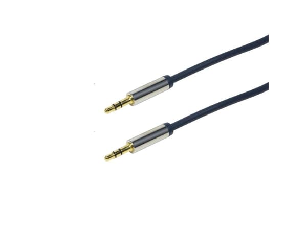 LogiLink CA10150, 3.5mm, Hankjønn, 3.5mm, Hankjønn, 1,5 m, Blå
