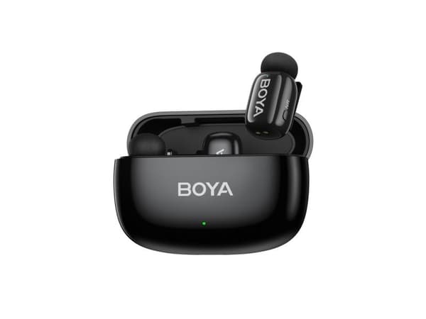Boya trådlös mikrofon mini 2-01 Lightning/USB-C, matt svart