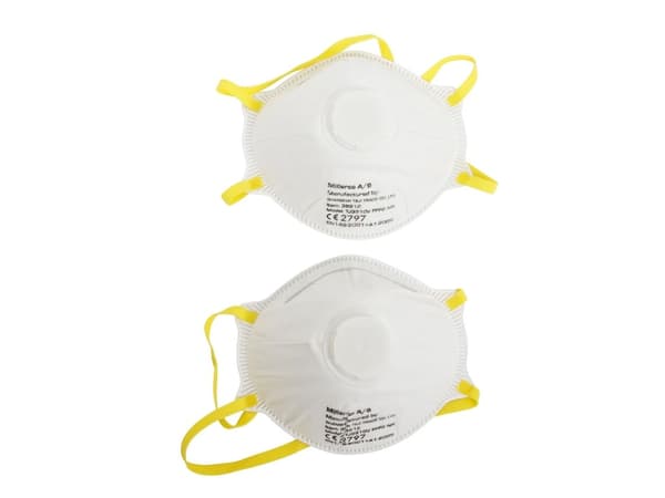 3M Work it by millarco® FFPV damm­mask med ventil 2-pack