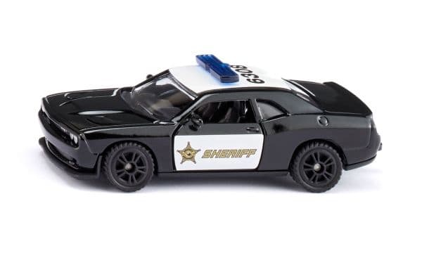 Siku Dodge Challenger SRT, Polisbil, Plast, 3 År, Svart, Vit, Barn, Ej för barn under 36 månader