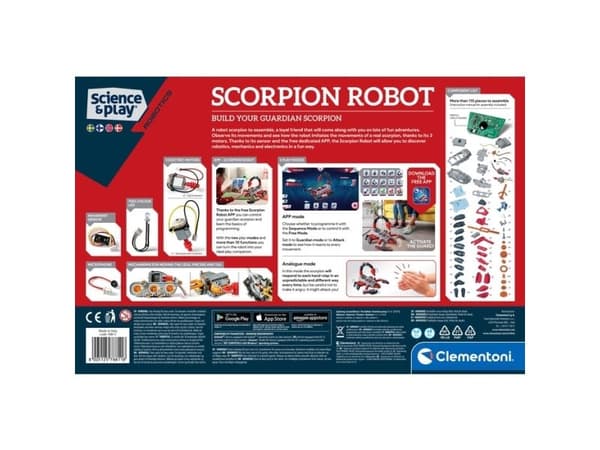 Clementoni Science & Play 78811, Programmerbar robot, 8 År, Multifärg