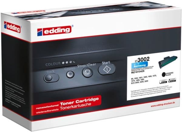 Edding EDD-3002, 1500 sider, Svart, 1 stykker
