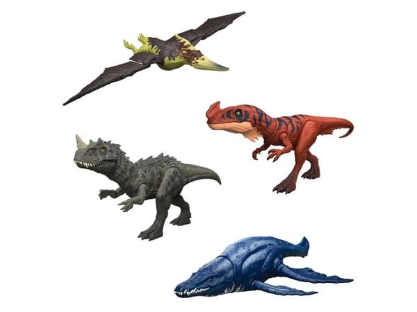 Jurassic World WILD ROAR Brachauchenius, 4 år, Blå, Plast