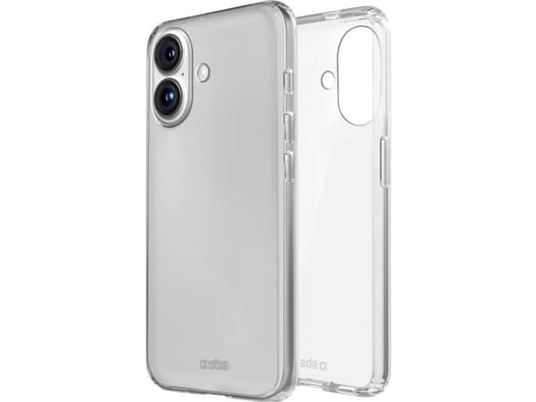 SBS smalt skal för iPhone 16 - transparent