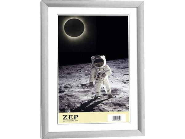ZEP KL11, Silver, Enkel bildram, Bord, Vägg, 21 x 29,7 cm, Rektangulär