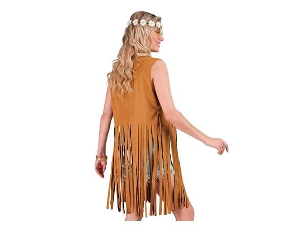 Hippie- väst med fransar