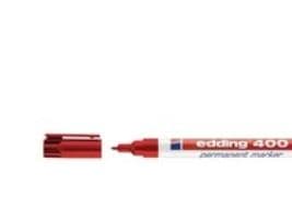 edding 400 - Markør - permanent - rød - 1 mm