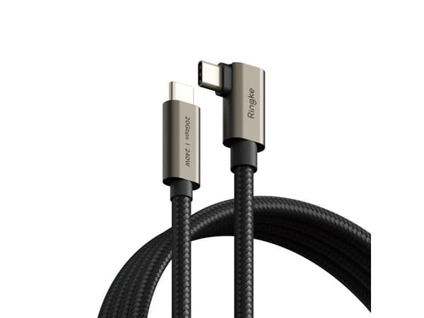 Ringke USB-C - USB-C 2 m USB-kaapeli Musta (RGK11762)