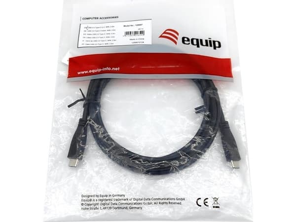 Equip 128888, 3 m, USB C, USB C, USB 2.0, 480 Mbit/s, Lajittelu