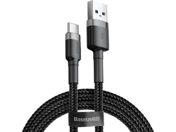 Baseus Cafule, 0,5 m, USB A, USB C, USB 2.0, 0,48 Gbit/s, Svart