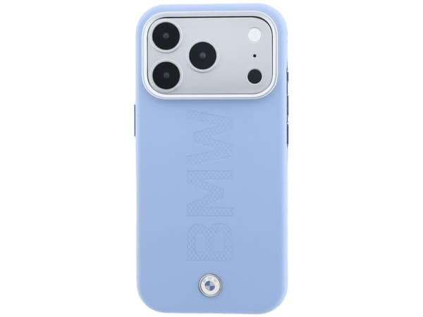 BMW Sign Centered Deboss MagSafe Case for iPhone 17 Pro / 18 Pro - Blue