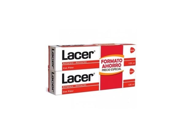 Lacer Toothpaste Antiplaque Anticaries 2x125ml