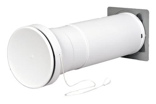 Duka Teleskopventil Typ 450 - Ø105MM Grå/Hvid DP Typ 450