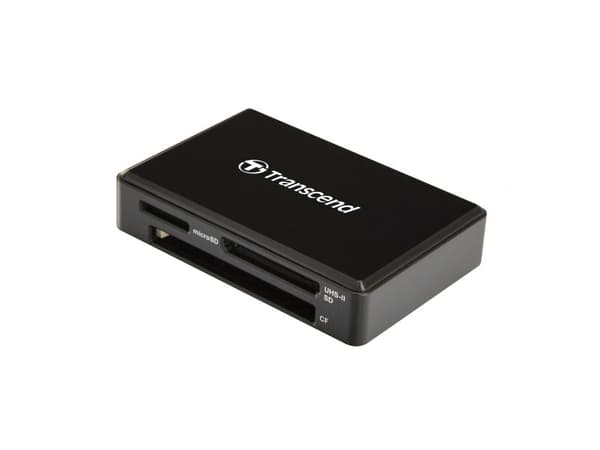 Transcend TS-RDF9K2, CF, MicroSDHC, MicroSDXC, SDHC, SDXC, Svart, CE/FCC/BSMI/KC/RCM/EAC, Micro-USB, USB, 5 V