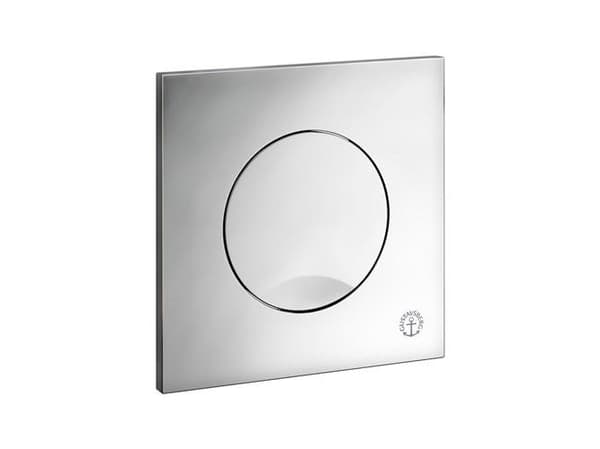 Duo trykplade i krom plast