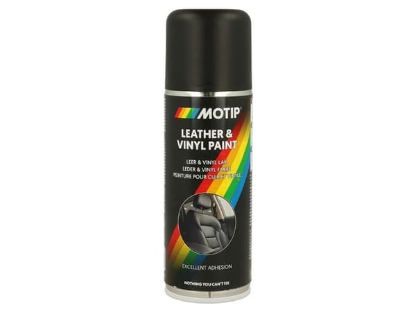 Motip læder og vinyl maling Sort 200ml