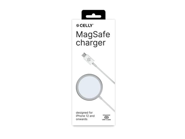 Celly MAGCHARGEPRO, Innendørs, USB, Trådløs lading, Hvit