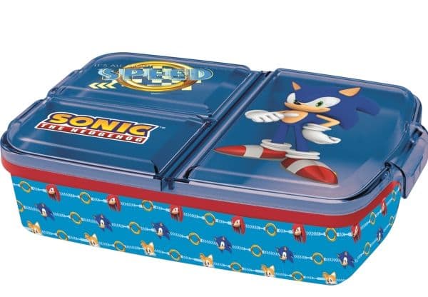 Sonic sandwichboks i flere rom, 18 x 13 cm